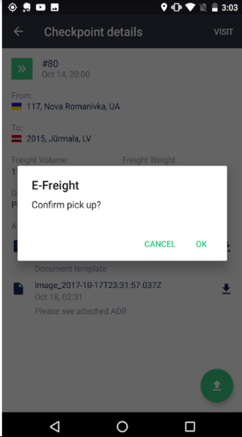 E-Freight screenshot 1